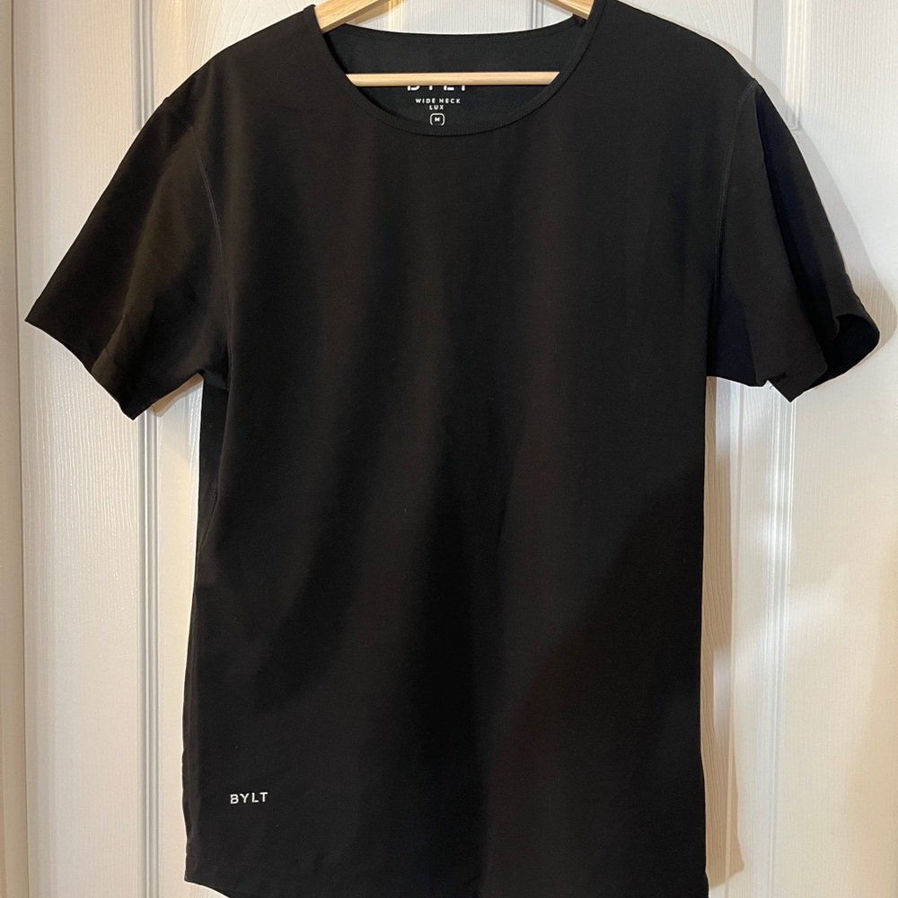 BYLT Basics Classic Wide Neck Black Tee